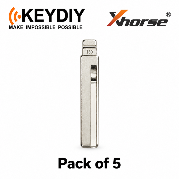 KEYDIY/ Xhorse HY18R #130 Flip Key Blade for Xhorse & KEYDIY Remotes - Pack of 5