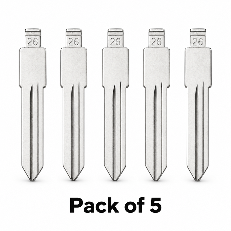 Aftermarket B102 #26 GM / Buick Universal Flip Key Blade - Pack of 5