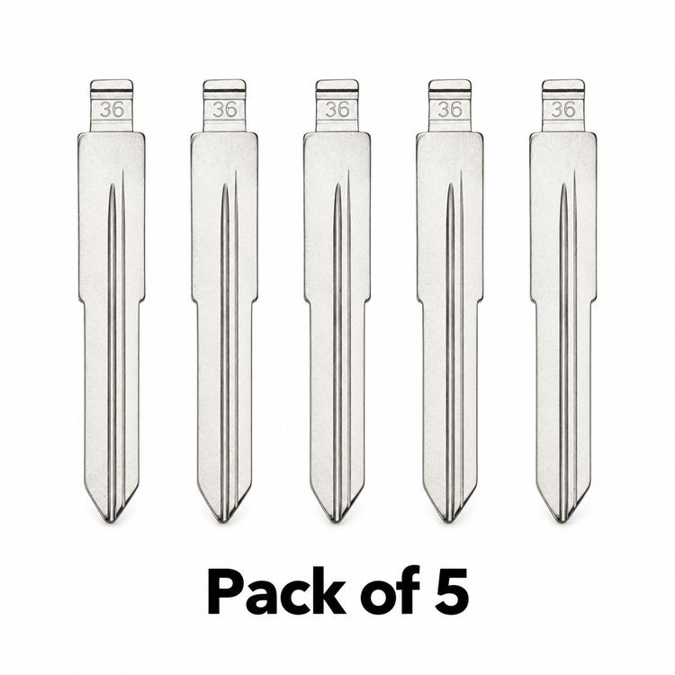Aftermarket HY16 #36 Hyundai / Kia Universal Flip Key Blade - Pack of 5