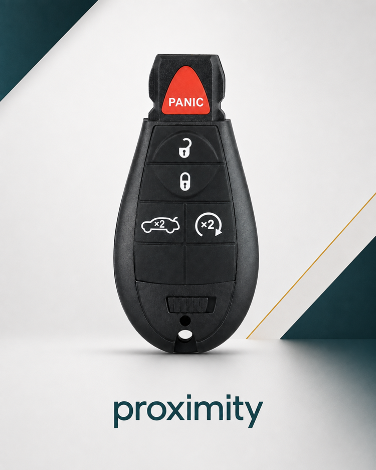 Chrysler / Dodge 5-Button Keyless Go FOBIK – IYZ-C01C – 433 MHz – ID46