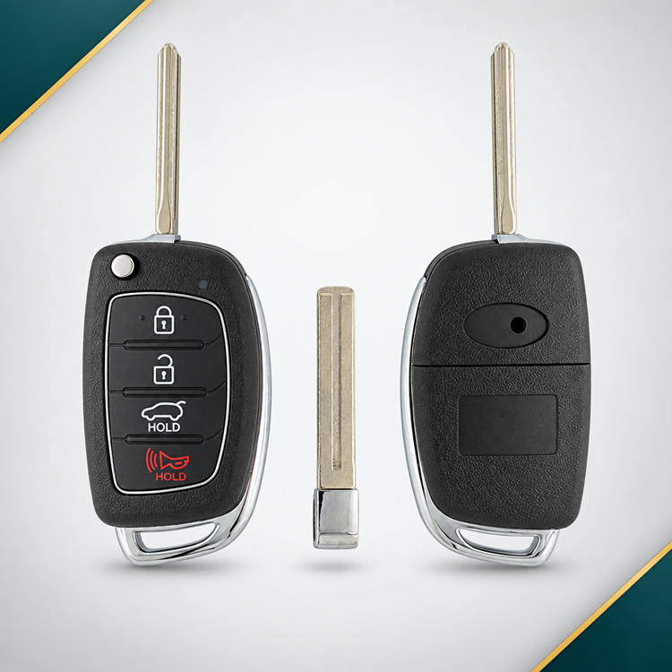 Hyundai Santa Fe 4-Button Remote Flip Key – TQ8-RKE-3F04 – 315 MHz – Non-Transponder