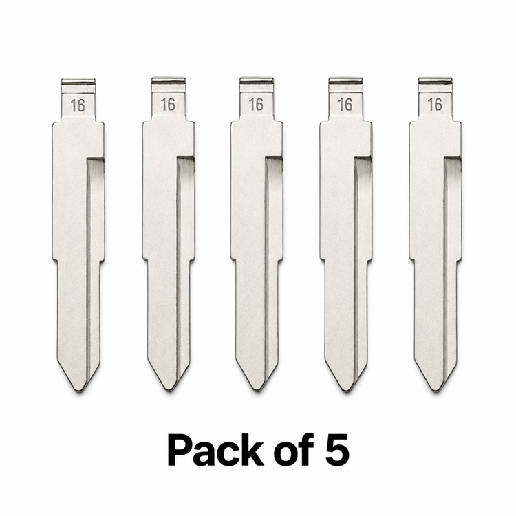 Aftermarket MIT2 #16 Mitsubishi Universal Flip Key Blade - Pack of 5