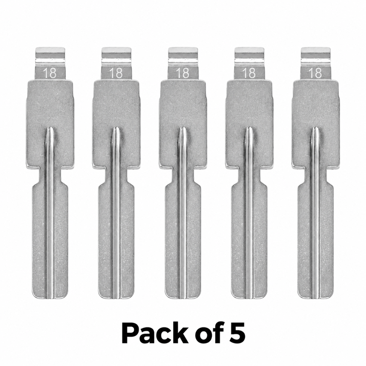 Aftermarket HU58 #18 BMW Universal Flip Key Blade - Pack of 5