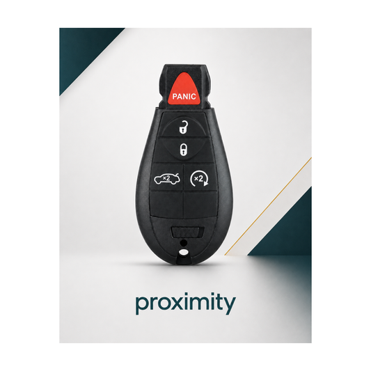 Dodge Charger / Challenger 5-button Keyless Go FOBIK, FCC ID IYZ-C01C, 433 MHz, 2008–2014