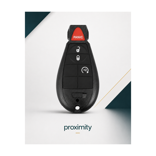 Dodge / Jeep 4-button Keyless Go FOBIK, FCC ID IYZ-C01C, 433 MHz, 2009–2020