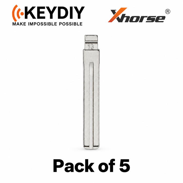 KEYDIY/ Xhorse LXP90 / TOY40 #13 Flip Key Blade for Xhorse & KEYDIY Remotes - Pack of 5