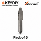 KEYDIY/ Xhorse MZ34 #27 Flip Key Blade for Xhorse & KEYDIY Remotes - Pack of 5