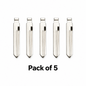 KEYDIY/ Xhorse TOY47 #Y-22 Flip Key Blade for Xhorse & KEYDIY Remotes - Pack of 5