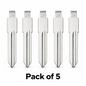 Aftermarket B102 #26 GM / Buick Universal Flip Key Blade - Pack of 5