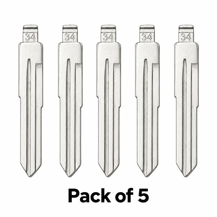 Aftermarket HYN15 #34 Kia / Hyundai Universal Flip Key Blade - Pack of 5