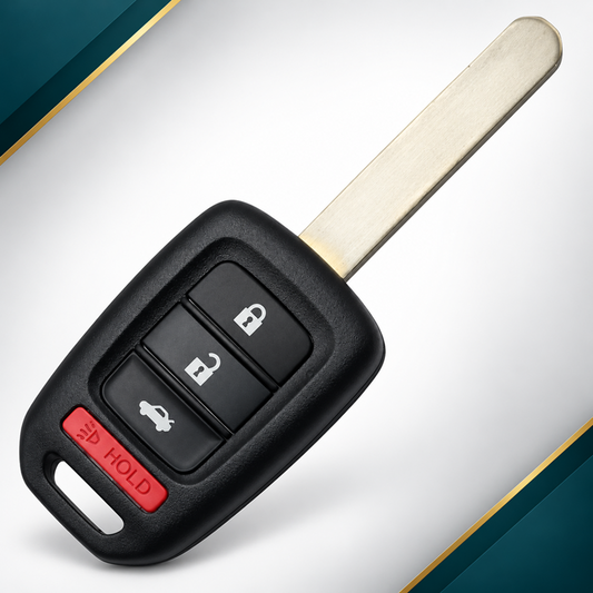 Honda Accord / Civic 4-Button Remote Head Key – MLBHLIK6-1TA – 433 MHz – G Chip ID47