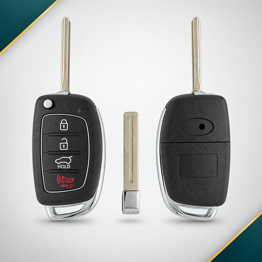 Hyundai Santa Fe 4-Button Remote Flip Key – TQ8-RKE-3F04 – 315 MHz – Non-Transponder