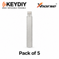 KEYDIY/ Xhorse KK12 #Y75 Flip Key Blade for Xhorse & KEYDIY Remotes - Pack of 5