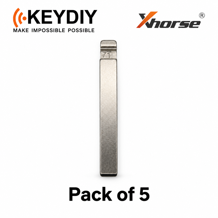 KEYDIY/ Xhorse HU100 #71 Flip Key Blade for Xhorse & KEYDIY Remotes - Pack of 5