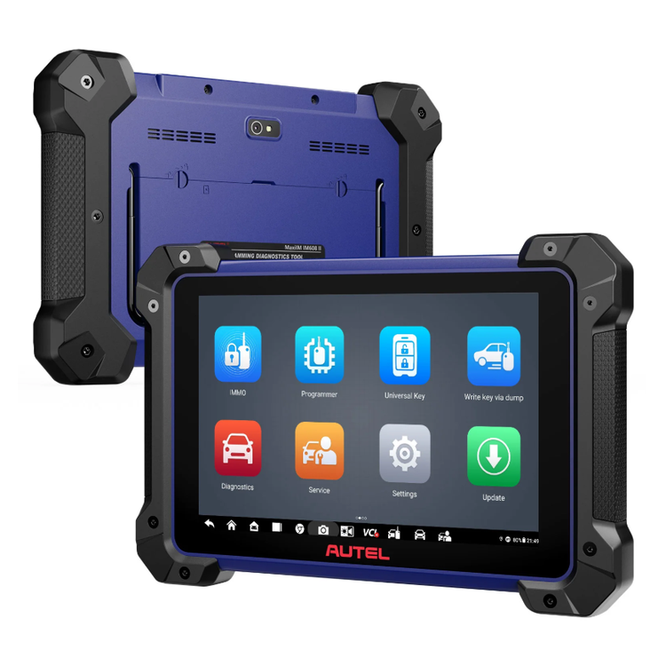 Autel IM608 PRO II tablet front and back view