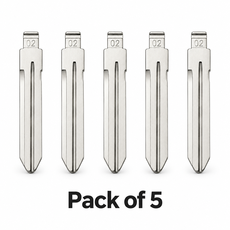 Aftermarket TOY43 / TR47 #02 Universal Flip Key Blade - Pack of 5