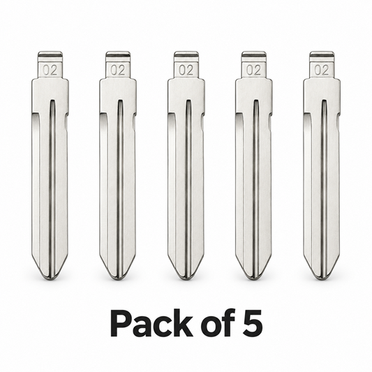 Aftermarket TOY43 / TR47 #02 Universal Flip Key Blade - Pack of 5
