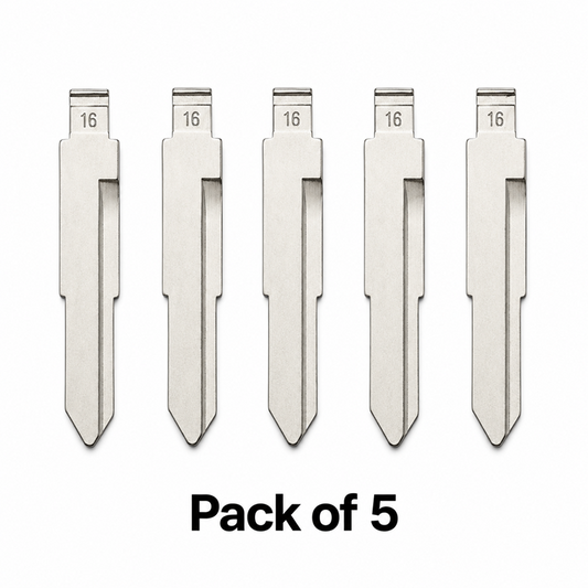 Aftermarket MIT2 #16 Mitsubishi Universal Flip Key Blade - Pack of 5