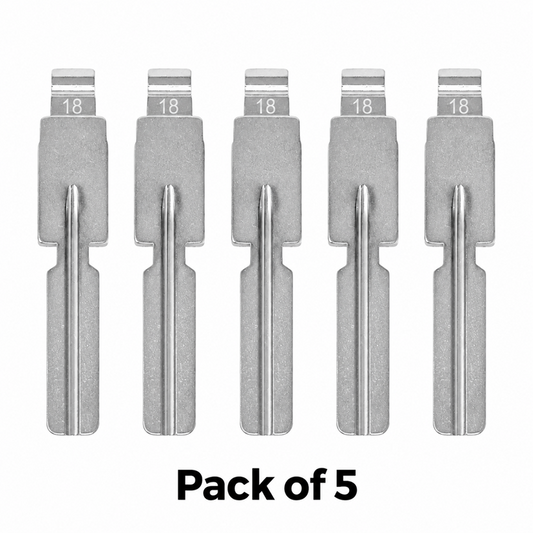 Aftermarket HU58 #18 BMW Universal Flip Key Blade - Pack of 5