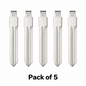 Aftermarket DA34 / NSN14 #22 Nissan / Infiniti Universal Flip Key Blade - Pack of 5