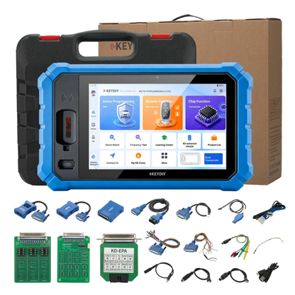 KEYDIY KD-X6 Professional key programmer full kit with adapters, cables and carrying case