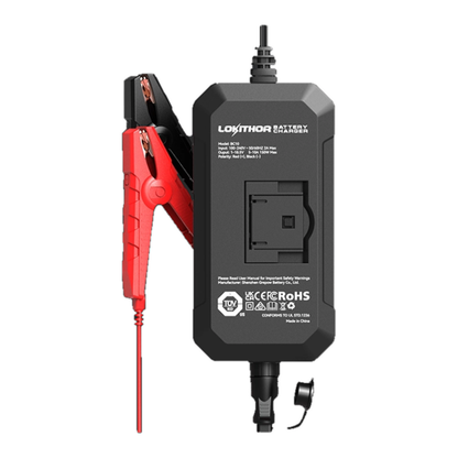 LOKITHOR BC10 battery charger back label