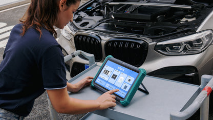XTOOL Prodigy in use for vehicle diagnostics
