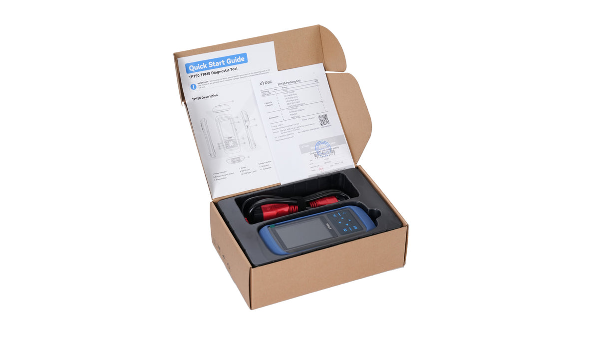 XTOOL TP150 open box and documentation