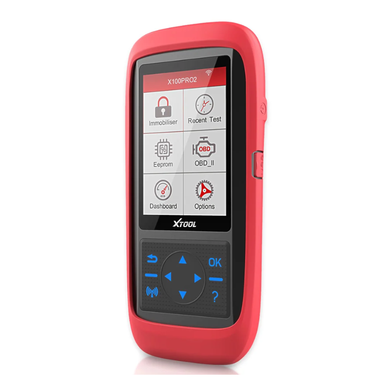 XTOOL X100 Pro2 handheld key programmer angled view