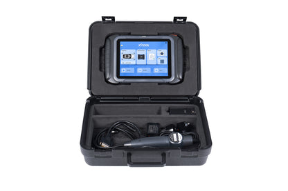 XTOOL XT80W open carrying case with tablet and accessories