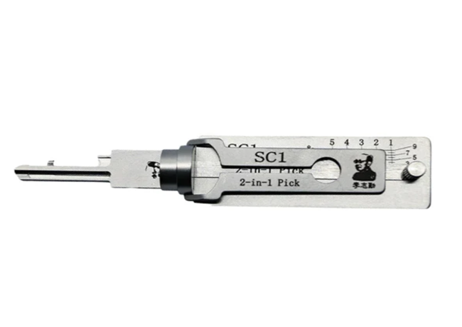 Original Lishi SC1 2-in-1 Pick & Decoder – Schlage 5-Pin