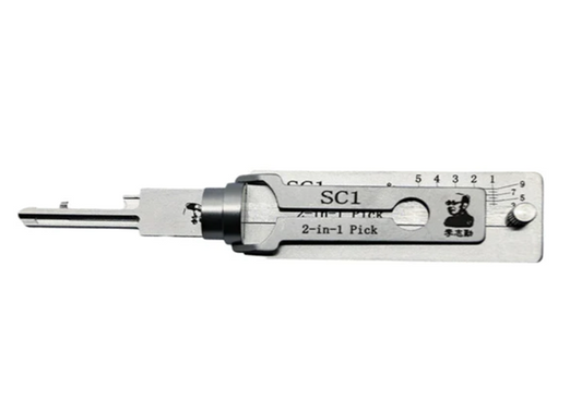 Original Lishi SC1 2-in-1 Pick & Decoder – Schlage 5-Pin