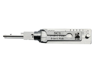 Original Lishi SC1 included in the 4-piece residential bundle
