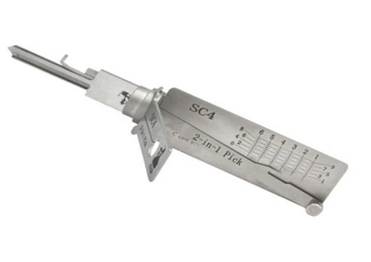 Original Lishi SC4 2-in-1 Pick & Decoder – Schlage 6-Pin