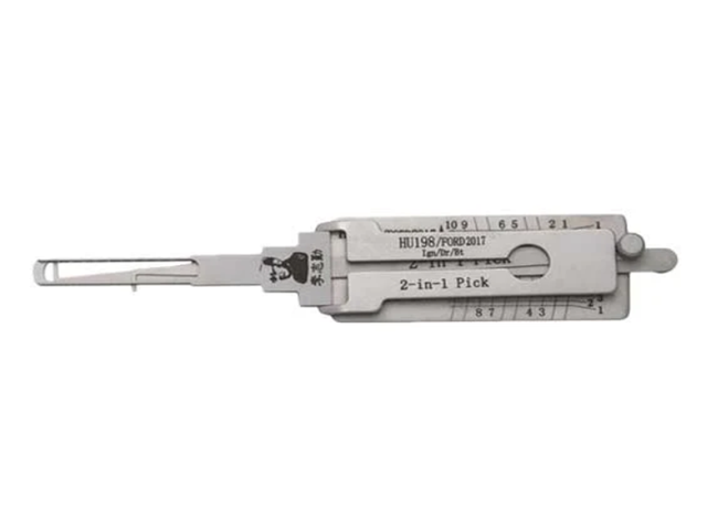Original Lishi HU198 / Ford 2017 2-in-1 Pick & Decoder – New Keyway