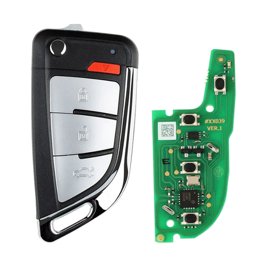 Xhorse XEKF20EN super remote key, knife style, 4 buttons, with PCB