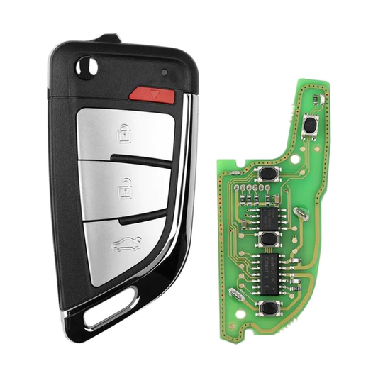 Xhorse XKKF20EN universal wired remote key, knife style, 4 buttons, with PCB