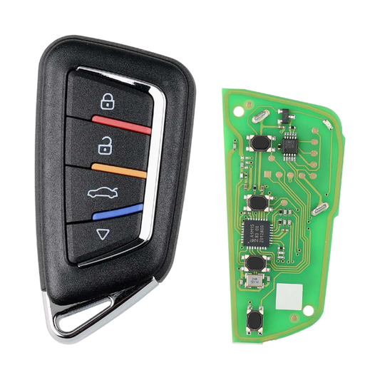 Xhorse XSKF30EN universal smart key, knife style, 4 buttons, with PCB